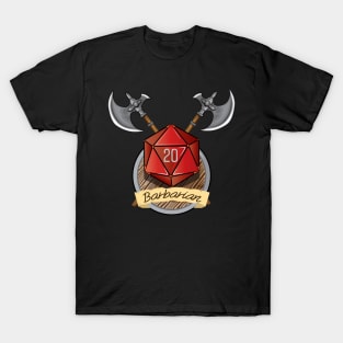 Dungeons & Dragons Barbarian D20 T-Shirt